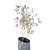 Elegant Marble Vase with Dried Flowers 3D model small image 2