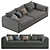 Modern Comfort: Benny Praddy Sofa 3D model small image 2