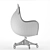 Modern Ergonomic Armchair 3D model small image 2