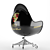 Modern Ergonomic Armchair 3D model small image 4