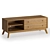 Rustic Wood TV Stand - Kensal 3D model small image 2