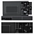 Sleek TV Shelf Set - Modernize Your Entertainment Space 3D model small image 3