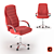 Modern Textile Office Chair 3D model small image 1