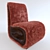 Sleek Organico Chair 3 3D model small image 1