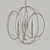 Elegant Steel Loughton Chandelier 3D model small image 5