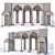 Arabic-style Amphitheater Facade 3D model small image 1