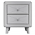 Modern Gray Bedside Sideboard 3D model small image 4