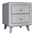 Modern Gray Bedside Sideboard 3D model small image 5