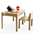 Roche-Bobois OZOO Kids Furniture Set 3D model small image 1