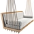 Hanging Swing Sofa: Wooden Frame, Removable Cushions 3D model small image 7