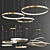 Stunning Ring Chandeliers - 3 Types 3D model small image 1