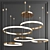 Stunning Ring Chandeliers - 3 Types 3D model small image 2