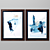 Azul I & II: Paper Painting, Framed Art by Novocuadro Art Company 3D model small image 4