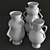 Modern Eve Vases Set 3D model small image 3