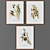 Wooden Frame Art Set - Collection of 3 3D model small image 1