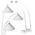 SEYVAA FLEX Floor Lamp: Stylish Illumination with French Design 3D model small image 2