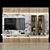 Stylish TV Shelf: 0130 3D model small image 1