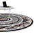 Elegant Circle Rugs 3D model small image 2