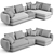 Luxurious Saint Germain Sofa 04 by Poliform 3D model small image 2