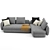 Luxurious Saint Germain Sofa 04 by Poliform 3D model small image 3