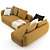 Luxurious Saint Germain Sofa 04 by Poliform 3D model small image 4