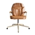 ErgoLux Leather Office Chair 3D model small image 3