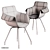 Modern and Sleek Flow Slim Italia Chair 3D model small image 3