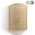 Natural Rattan Wall Lamp DOLKIE 3D model small image 1