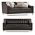 Aiken Leather Sofa: Classic Elegance for Your Home 3D model small image 1