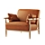 Luxury Leather Chair - Kershaw 3D model small image 1