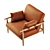 Luxury Leather Chair - Kershaw 3D model small image 4