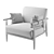 Luxury Leather Chair - Kershaw 3D model small image 5