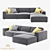 Modular Corner Sofa: OM Como | 300cm x 195cm x 72cm | Fabric Material 3D model small image 1