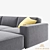 Modular Corner Sofa: OM Como | 300cm x 195cm x 72cm | Fabric Material 3D model small image 3