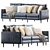 Modular 3-Seat Sofa: Versatile and Stylish 3D model small image 1