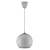 Modern Matte Glass Pendant Shade 3D model small image 2