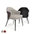 Modern Elegance: MINOTTI Angie Dining Chair 3D model small image 1