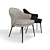 Modern Elegance: MINOTTI Angie Dining Chair 3D model small image 2