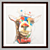 Crowned Giraffe: Art Frams Set 3D model small image 3