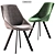 Ritz Velour Chair - Stylish Comfort 3D model small image 1