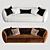 Elegant Modern Eichholtz Sofa 3D model small image 3
