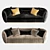 Elegant Modern Eichholtz Sofa 3D model small image 4