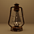 Stylish Triangle Lantern: Library with Materials and Textures 3D model small image 1