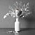 Elegant Protea & Eucalyptus Bouquet 3D model small image 8