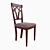 Rustic Oak Woodville Star Chair 3D model small image 1