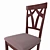 Rustic Oak Woodville Star Chair 3D model small image 2