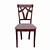 Rustic Oak Woodville Star Chair 3D model small image 3