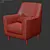 Luxury Velvet Armchair: Odense 3D model small image 2