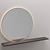 Sleek Round Mirror: INBANI NORM 3D model small image 2