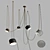 Sleek Aim 5 Pendant Light 3D model small image 3